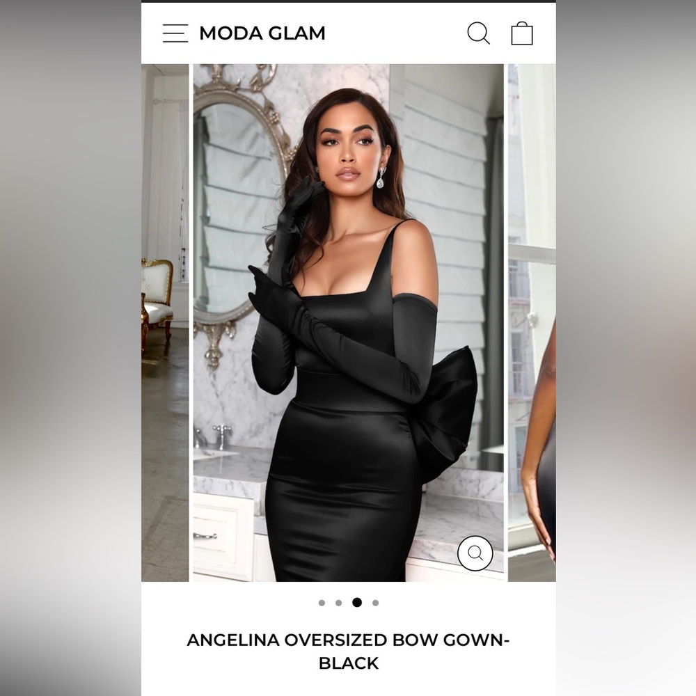 (Brand - Modaglam). “Angelina oversized bow gown”